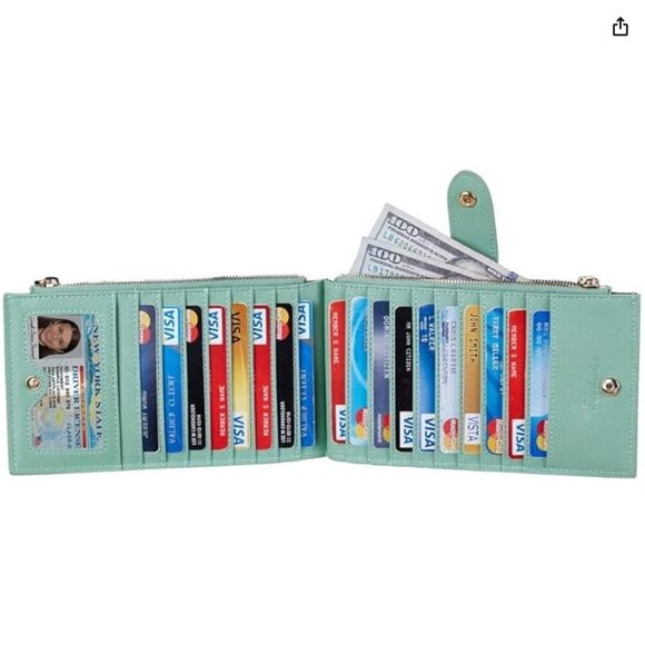 Travelambo Multi Card Wallet w/ Zipper Pockets - Picture 3 of 7